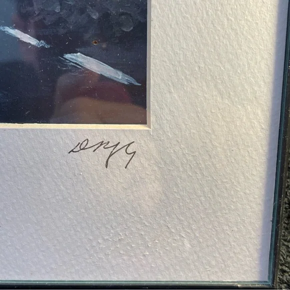 Signed Artwork Framed “Beach For Two” - Picture 3 of 7